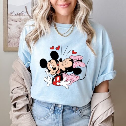 Comfort Colors® Mickey And Minnie Valentines Day T-Shirt