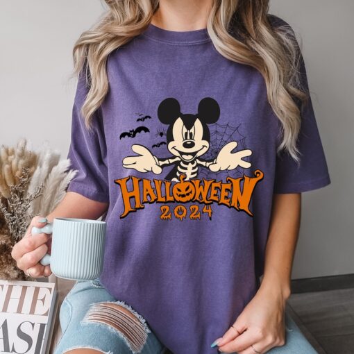 Comfort Colors® Mickey Skeleton Shirt, Halloween Party Shirt