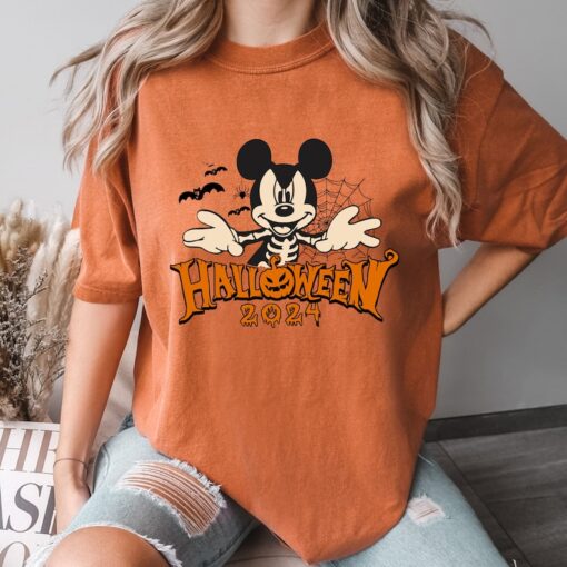 Comfort Colors® Mickey Skeleton Shirt, Halloween Party Shirt