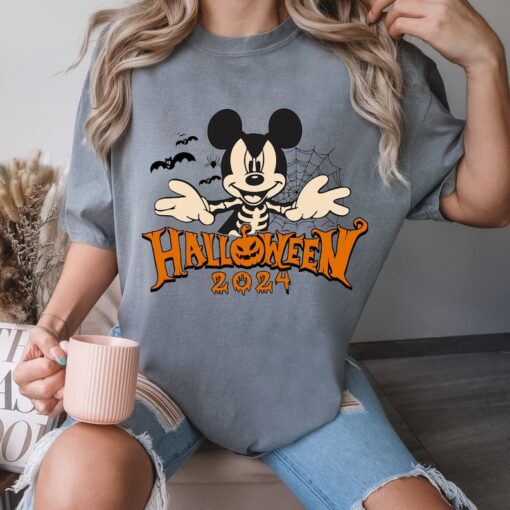 Comfort Colors® Mickey Skeleton Shirt, Halloween Party Shirt