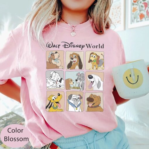 Retro Disney Dogs Comfort Colors Shirt, Walt Disney World Shirt