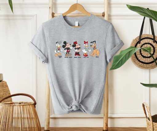 Retro Cute Disney Mickey and Friends Shirt, Minnie, Donald