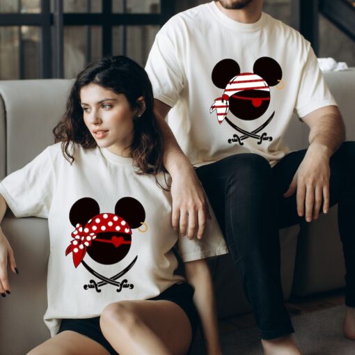 Comfort Colors® Mickey and Minnie Pirates Shirt