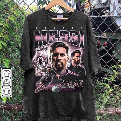 Vintage 90s Graphic Style Lionel Messi T-Shirt