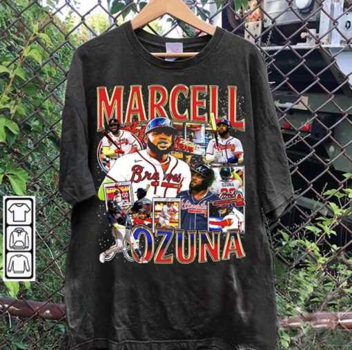 Vintage 90s Graphic Style Marcell Ozuna TShirt - Marcell Ozuna