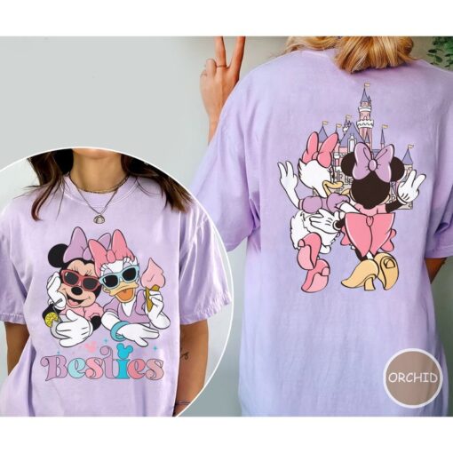 Minnie and Daisy Bestie Comfort Colors Shirt, Disney Bestie Shirt