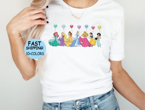 Disney Princesses squad Shirt, Disney Princess Balloons Sweatshirt