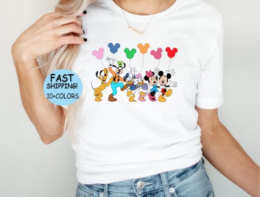 Disney Mickey and Friends Balloon Shirt, Mickey Balloon Sweatshirt