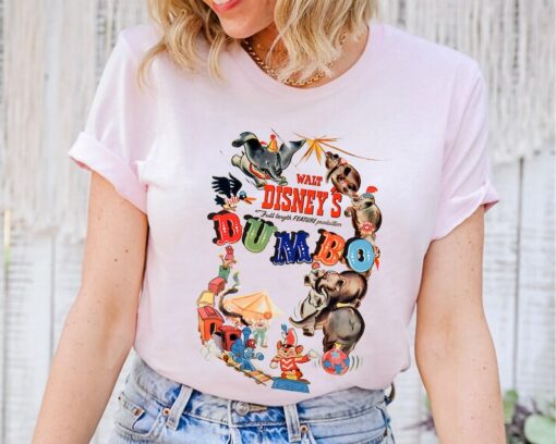 Disney Dumbo Classic Characters Logo T-Shirt