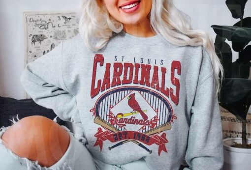 St. Louis Baseball Sweatshirt Vintage Style St. Louis Baseball