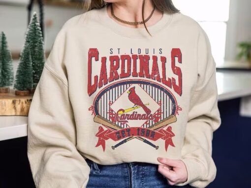 St. Louis Baseball Sweatshirt Vintage Style St. Louis Baseball