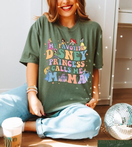 My Favorite Disney Princess Calls Me Mama Shirt, Disney Mom Shirt