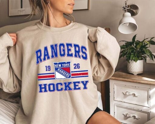 Vintage 90s New York Rangers Sweatshirt, Rangers Hockey fans Gift