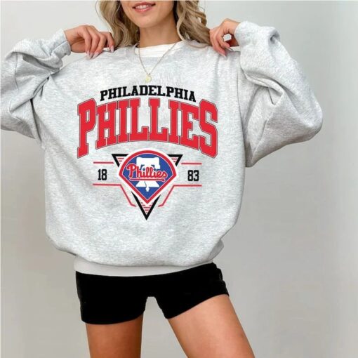 Vintage Philadelphia Baseball Crewneck, Philadelphia Baseball Shirt