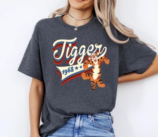 Disney Winnie the Pooh Americana Tigger Collegiate 1968 Shirt