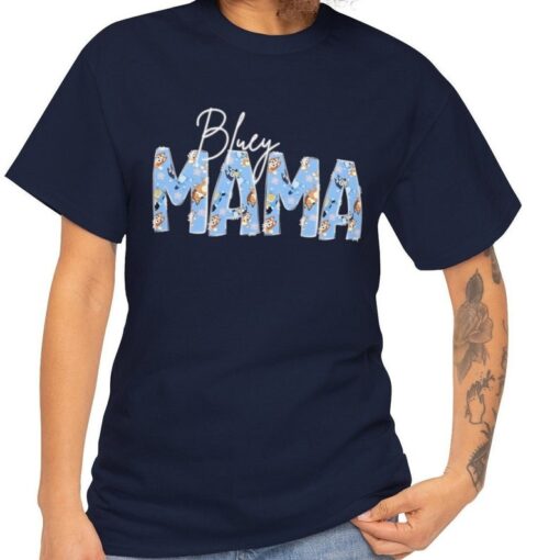 Bluey Mama Tshirt, Mama Shirt, Mom Gift, Bluey Tshirt Adult