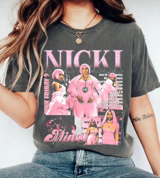 Retro Nicki Lewinsky Airbrush Style Shirt, Nicki Minaj T-shirt