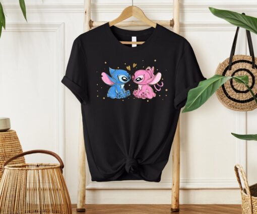 Stitch and Angel Shirt, Disney Shirt, Disney Bday Shirt