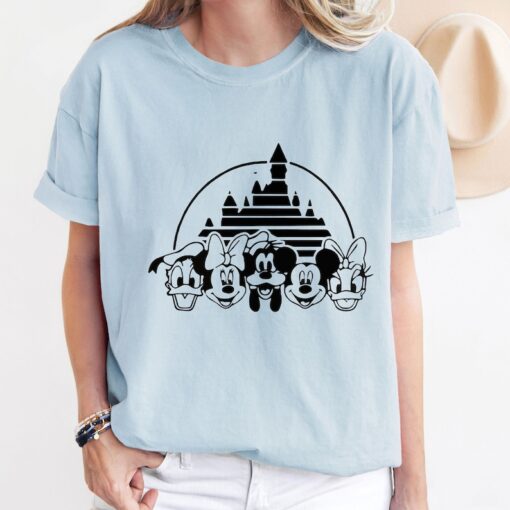 Comfort Colors® Mickey And Friends Castle Shirt, Disney Castle Shirt