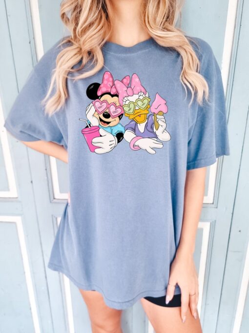 Minnie Mouse And Daisy Duck Comfort colors Shirt