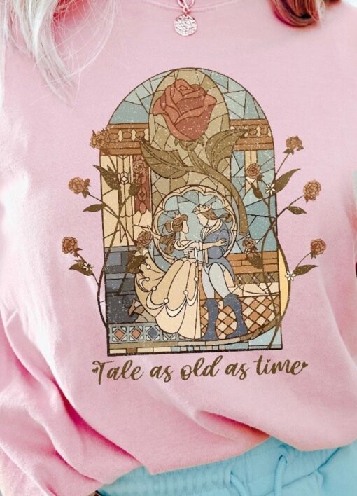 Vintage Tale as Old as Time Shirt, Retro Beauty and the Beast T-Shirt