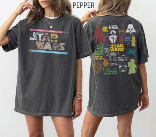 Retro Star Wars Comfort Colors Shirt, Disney Star Wars Shirt