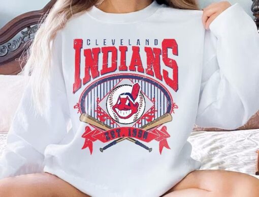 Cleveland Baseball Sweatshirt...Vintage Style Cleveland Baseball