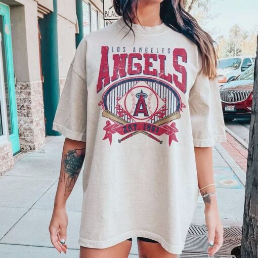 Los Angeles Baseball Sweatshirt...Vintage Style Los Angeles Baseball