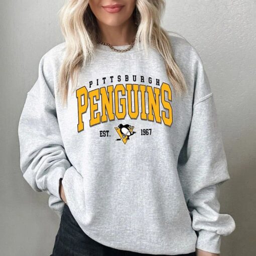 Vintage Pittsburgh Penguins Sweatshirt, Pittsburgh Penguins Crewneck