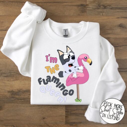 I'm The Flamingo Queen Shirt, Blue Dog Shirt, Muffin Shirt