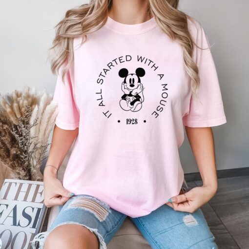 Comfort Colors® It All Started with a Mouse Shirt, Disney 1928 Shirt