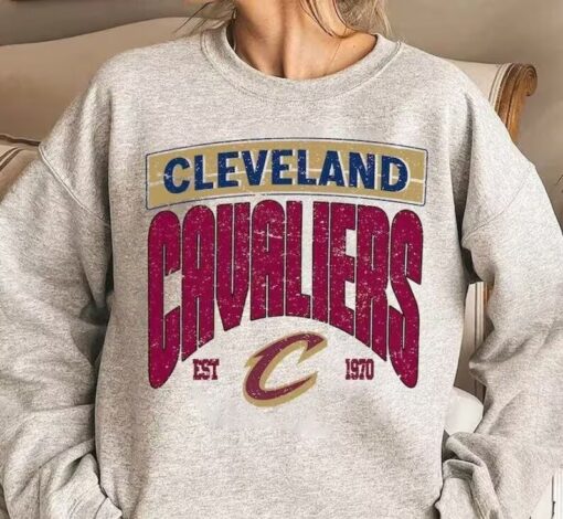 Vintage Cleveland Cavaliers EST 1970 Logo Sweatshirt