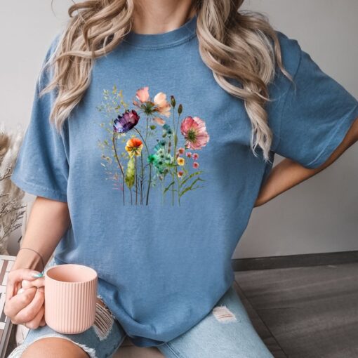 Comfort Colors® Flower Bouquet Shirt, Flower T Shirt