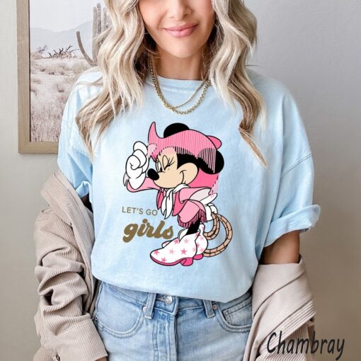 Minnie Mouse shirt, Minnie Cowgirl shirt, Let’s go girls shirt