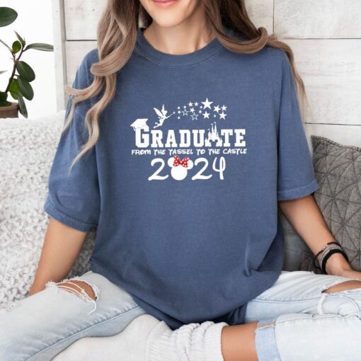 Comfort Colors® Graduate 2024 Shirt, Graduate Castle T Shirt