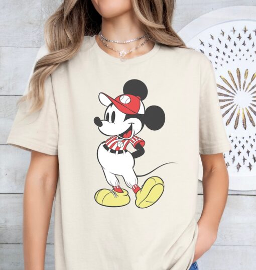 Disney Mickey Mouse Baseball Outfit T-Shirt Disneyland Family Matching