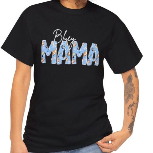 Bluey Mama Tshirt, Mama Shirt, Mom Gift, Bluey Tshirt Adult