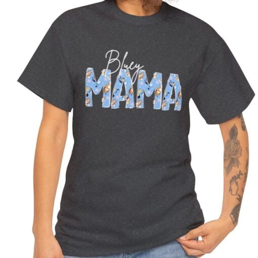 Bluey Mama Tshirt, Mama Shirt, Mom Gift, Bluey Tshirt Adult