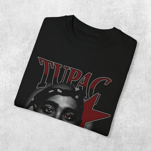 Rapper Tupac 2pac Tops Hip Hop Streetwear Oversized Short Sleeves Tee