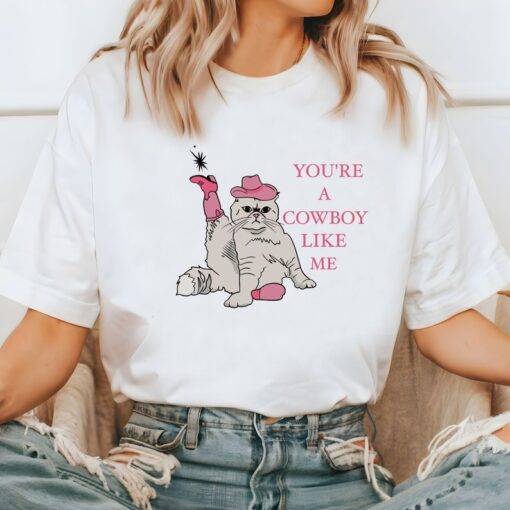 Comfort Colors® You Are A Cowboy Like Me Shirt, Cat Cowboy Shirt