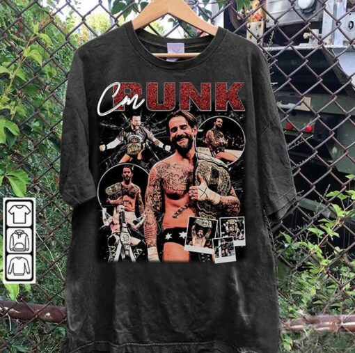 Vintage 90s Graphic Style CM Punk T-Shirt - CM Punk Sweatshirt - Retro