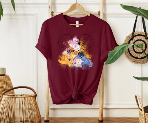 Winnie The Pooh Shirt, Disney Watercolor Shirt, Mickey Ears Shirt