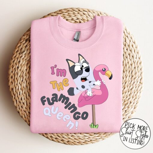 I'm The Flamingo Queen Shirt, Blue Dog Shirt, Muffin Shirt