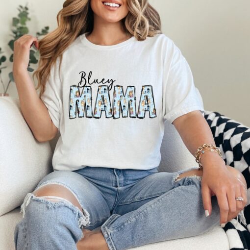 Bluey Mama Tshirt, Mama Shirt, Bluey Tshirt Adult, Mom Gift, Mom Shirt