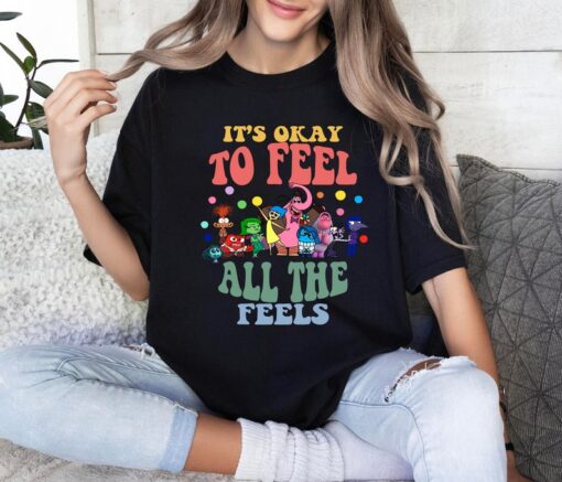 Disney Inside Out It's Okay To Feel All The Feels Shirt