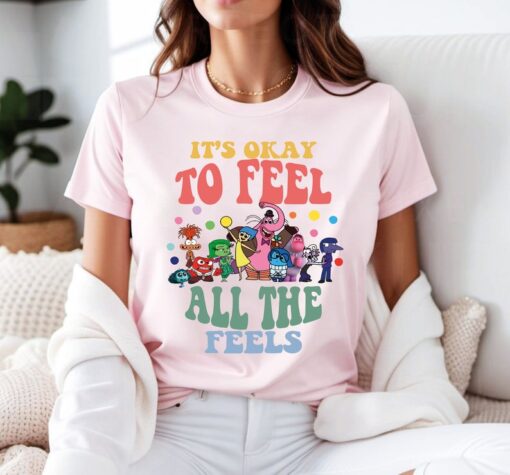 Disney Inside Out It's Okay To Feel All The Feels Shirt