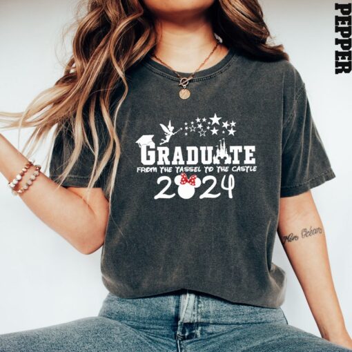 Comfort Colors® Graduate 2024 Shirt, Graduate Castle T Shirt