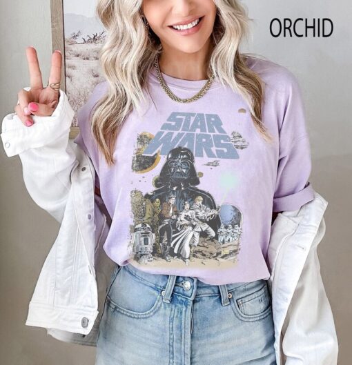 Retro Star Wars Shirt, Darth Vader Shirts, Baby Yoda Shirt