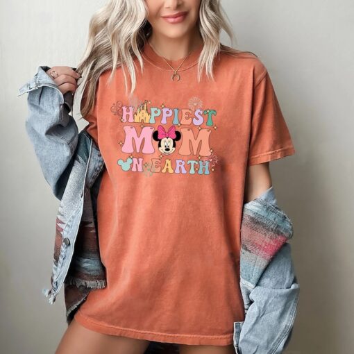 Comfort Colors® Happiest Mama On Earth Tee, Disney Mommy Shirt