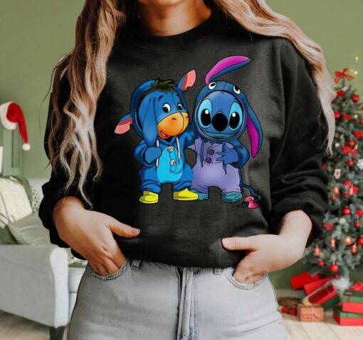 Disney Stitch and Eeyore Friends Matching Costume Shirt